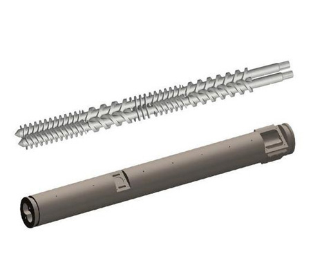 PVC pipe extrusion screw and barrel