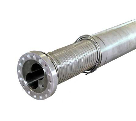 PVC extrusion twin barrel, cylinder