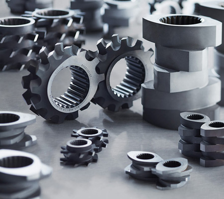 Kneading and mixing screw segments
