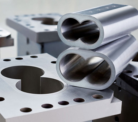segmented extruder barrels and liners
