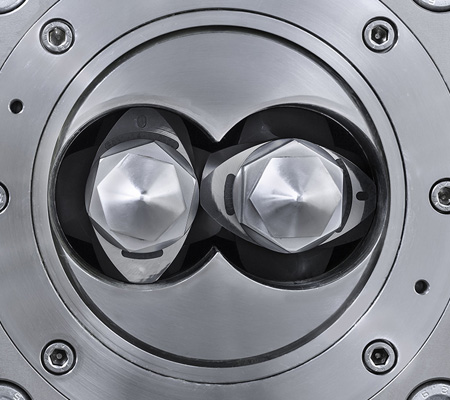 modular twin screw and segmented barrel