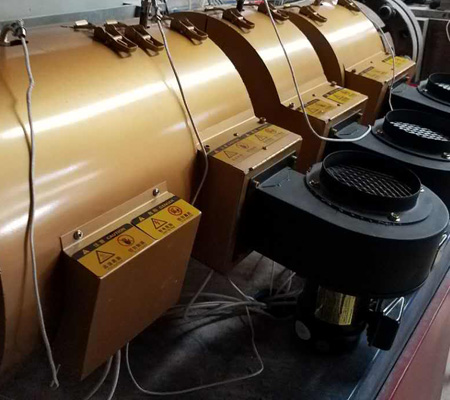 infrared heaters with blowers